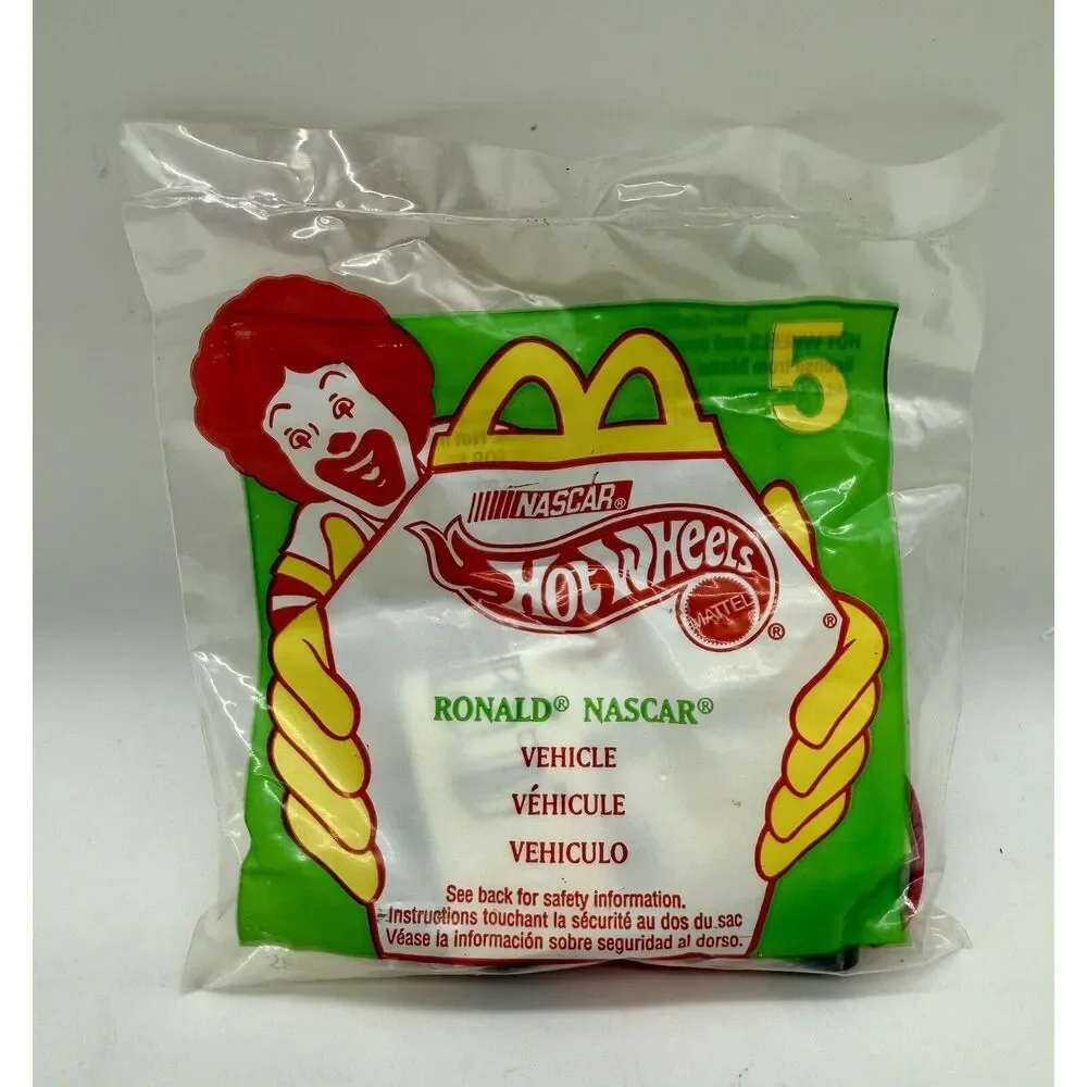 Hot Wheels Ronald NASCAR No. 5 McDonald’s 1998‎ Factory Sealed